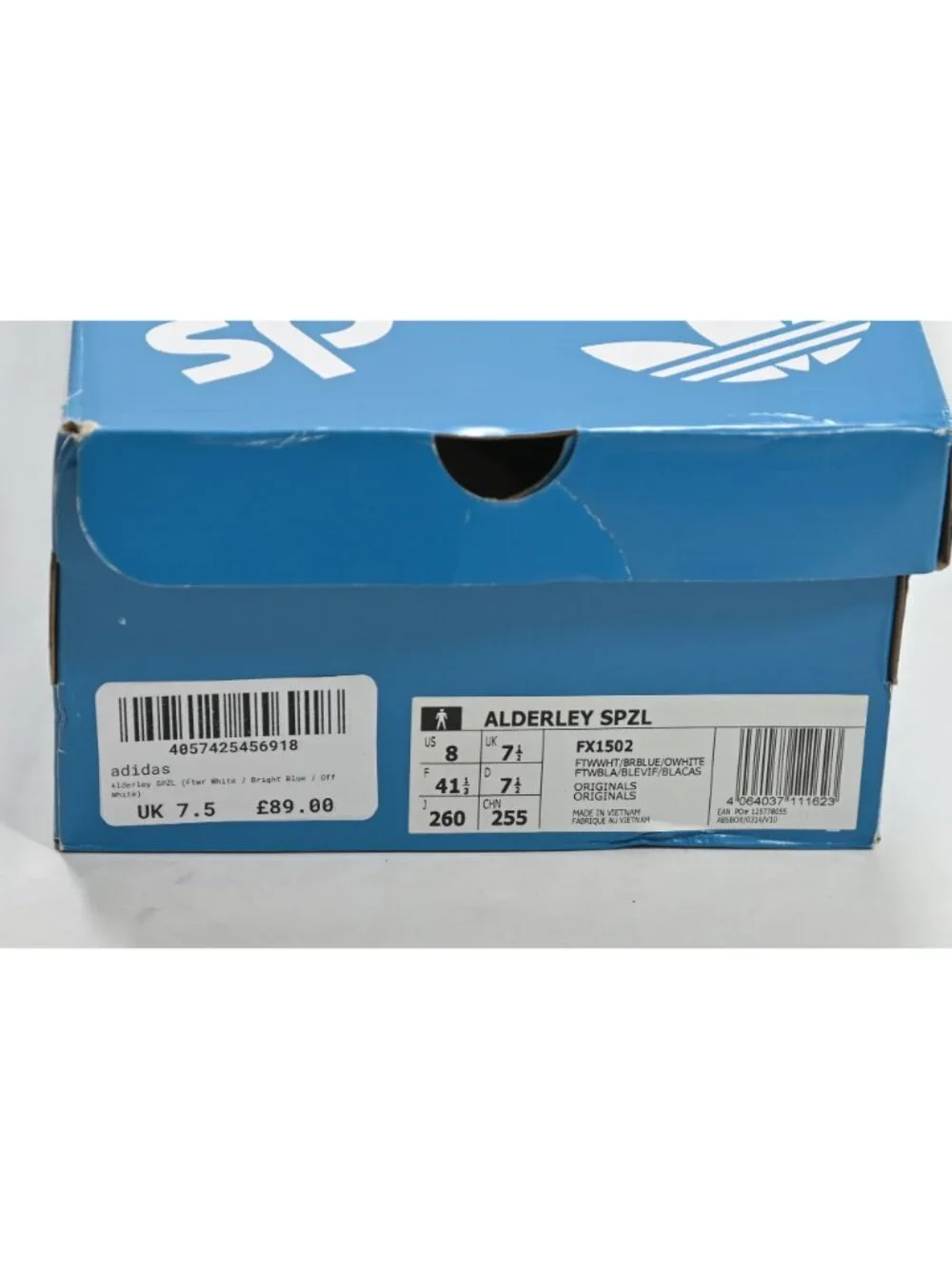 Adidas Alderly SPZL Sneakers FX1502 in White Bright Blue'